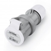 CONNECTOR 2P+E IP44 16A 3h >50-250V SCAME 313.16434