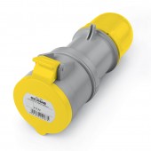 CONNECTOR 2P+E IP44 32A 4h 100-130V AC SCAME 313.3240