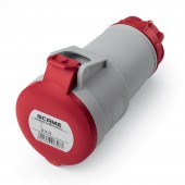 CONNECTOR 3P+E IP44 32A 6h 380-415V AC SCAME 314.3246
