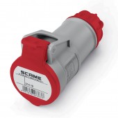 CONNECTOR 3P+N+E IP44 16A 6h 346-415V AC SCAME 314.1647
