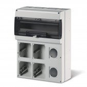CONSUMER UNIT IP66 24DIN 6x(4+2) HOLES SCAME 672.5622