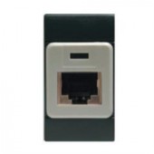 DATA COMMUN.OUTLET RJ45 SHIELD. ANTH. SCAME 101.6481.51