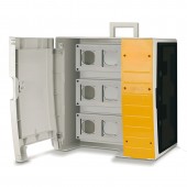 EMPTY MBOX3 FOR 9 OPTIMA SOCKETS W/DOOR SCAME 657.0038-000