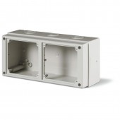 ENCLOSURE WITH 2 OMNIA SERIE CUTOUTS SCAME 672.1200