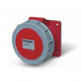FLUSH-MNT. SOCKET 6P+E IP66/IP67 32A 6h SCAME 418.3267-7