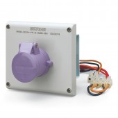INTERLOCKED SOCKET 2P IP44 16A 20-25V AC SCAME 400.2416