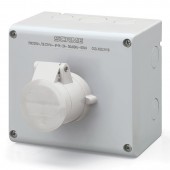 INTERLOCKED SOCKET 2P IP44 32A 12h SCAME 500.2621