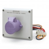 INTERLOCKED SOCKET 2P IP44 32A 20-25V AC SCAME 400.2620