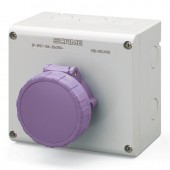 INTERLOCKED SOCKET 2P IP67 16A 20-25V AC SCAME 505.2420