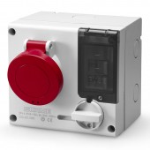 INTERLOCKED SOCKET 2P+E 32A 9h IP44 SCAME 501.3278