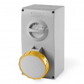 INTERLOCKED SOCKET 2P+E 63A 4h IP66/67 SCAME 505.6370