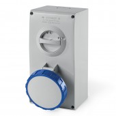 INTERLOCKED SOCKET 2P+E 63A 6h IP66/67 SCAME 505.6383