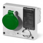 INTERLOCKED SOCKET 2P+E IP44 16A 2h >50V SCAME 401.16832