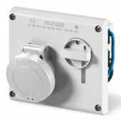 INTERLOCKED SOCKET 2P+E IP44 16A 3h SCAME 400.16834