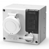INTERLOCKED SOCKET 2P+E IP44 16A 3h SCAME 501.16834