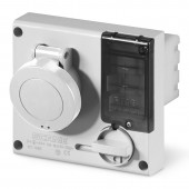 INTERLOCKED SOCKET 2P+E IP44 16A 8h SCAME 401.16838