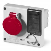 INTERLOCKED SOCKET 2P+E IP44 16A 9h SCAME 401.1678