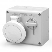 INTERLOCKED SOCKET 2P+E IP44 32A 8h SCAME 500.32838