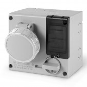 INTERLOCKED SOCKET 2P+E IP67 16A 12h SCAME 506.16833