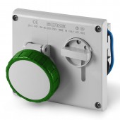 INTERLOCKED SOCKET 2P+E IP67 16A 2h >50V SCAME 405.16832