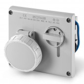 INTERLOCKED SOCKET 2P+E IP67 16A 8h SCAME 405.16838