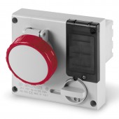 INTERLOCKED SOCKET 2P+E IP67 16A 9h SCAME 406.1678