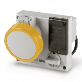 INTERLOCKED SOCKET 2P+E IP67 32A 4h SCAME 406.3270