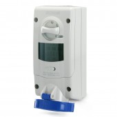 INTERLOCKED SOCKET 2P+E IP67 32A 6h SCAME 563.3283