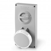 INTERLOCKED SOCKET 2P+E IP67 63A 12h SCAME 405.63833