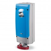 INTERLOCKED SOCKET 2P+E IP67 63A 9h SCAME 564.6378
