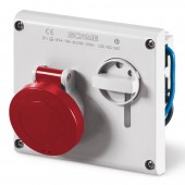 INTERLOCKED SOCKET 3P+E IP44 16A 3h SCAME 400.16864
