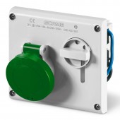 INTERLOCKED SOCKET 3P+E IP44 32A 2h >50V SCAME 400.32862