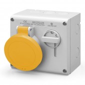 INTERLOCKED SOCKET 3P+E IP44 32A 4h SCAME 500.3272