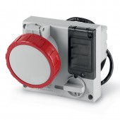 INTERLOCKED SOCKET 3P+E IP67 32A 6h SCAME 406.3286