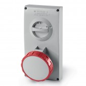 INTERLOCKED SOCKET 3P+E IP67 63A 6h SCAME 405.6386