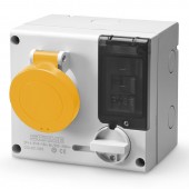 INTERLOCKED SOCKET 3P+N+E 32A 4h IP44 SCAME 501.3279