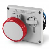 INTERLOCKED SOCKET 3P+N+E IP67 16A 3h SCAME 405.16874