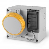 INTERLOCKED SOCKET 3P+N+E IP67 16A 4h SCAME 506.1679