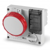 INTERLOCKED SOCKET 3P+N+E IP67 16A 6h SCAME 406.1687