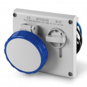 INTERLOCKED SOCKET 3P+N+E IP67 16A 9h SCAME 405.1675