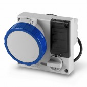 INTERLOCKED SOCKET 3P+N+E IP67 32A 9h SCAME 406.3275