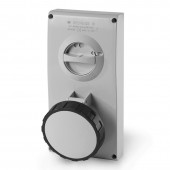 INTERLOCKED SOCKET 3P+N+E IP67 63A 5h SCAME 405.63877