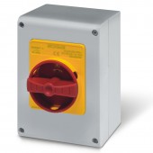 ISOLAT.32A 3P IP65 S.M.PLAST.BOX  EMERG SCAME 590.EM3213