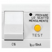 MAGNETOTHERMAL/DIFFERENTIAL 16A 250V AC SCAME 101.6341.B
