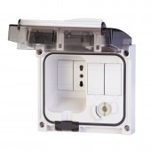 OMNIAPLUS SOCKET 1 BIV. WITHOUT PROTECT. SCAME 409.0403
