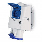 OPTIMA COMBI SOCKET 16A 2P+E - P30 SCAME 513.1653-PN