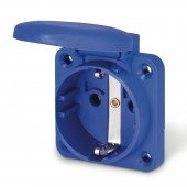 PANEL MOUNTING GERMAN SOCKET OUTLET 2P+E SCAME 570.2561