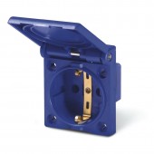 PANEL MOUNTING SCHUKO SOCKET OUTLET 2P+E SCAME 570.2061