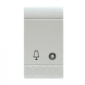 PLATE FOR PUSH BUTTON ABATJOUR WHITE SCAME 101.6221/B.B
