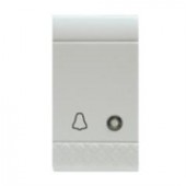 PLATE FOR PUSH BUTTON DIN-DON WHITE SCAME 101.6221/D.B